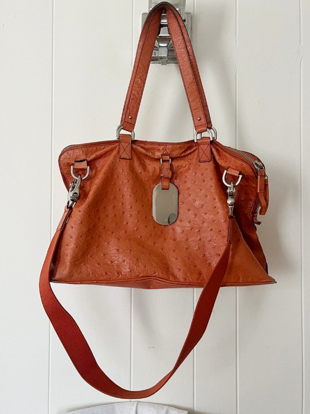 Authentic Vintage Mulberry Ostrich Leather Bag